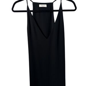 Babaton V-Neck Camisole Blouse – Black (Size large)| Effortlessly Elegant!